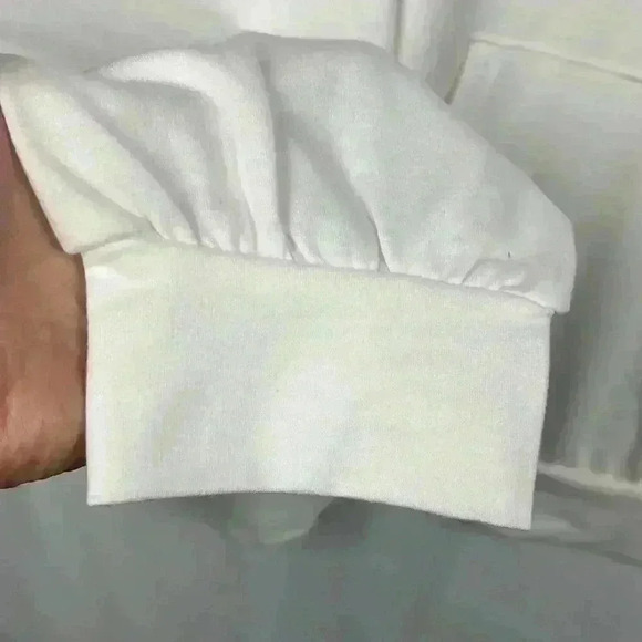 Need My Coffee Womens Sweatshirt White 2XL OS Colorful Block Print Pocket Fun - Picture 5 of 9